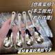 New foreign trade style thickened light luxury 304 stainless steel spoon drinking soup adult eating spoon ins high-value dessert spoon