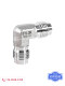 1/4VCR external thread elbow 90 degree right angle elbow 316L high-purity stainless steel BA grade EP grade replacement import