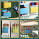 Magnetic storage pen holder hanging suctionable whiteboard storage box Large capacity movable double grid blackboard wall hanging magnetic pen box Super magnetic absorber wall multifunctional stationery storage chalk box