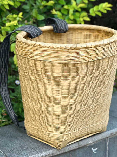 背篓竹编农用家用手工编制背篼背箩筐道具古风竹筐竹制品竹编篮子