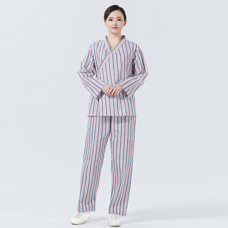 HOSPITAL PATIENT UNIFORMS: NEW COTTON PATIENT UNIFORMS ROUND NECK ORTHOPEDIC BEAUTY CARE UNIFORMS FEMALE INPATIENT UNIFORMS MALE PATIENT UNIFORMS