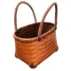 Retro portable bamboo grocery shopping basket portable bamboo grocery shopping basket environmentally friendly storage basket home kitchen grocery shopping basket