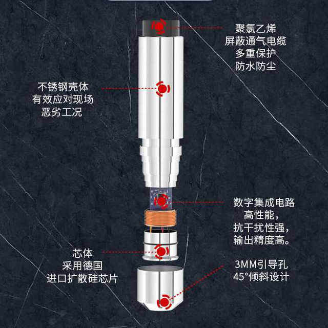 投入式液位变送器高精度水位显示器控制器一体式消防传感器带数显