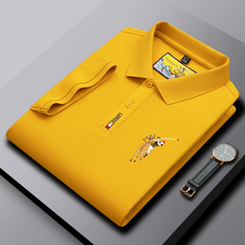 PAUL SUMMER 2024 POLO SHIRT MENS SUMMER CLASSIC EMBROIDERY CASUAL FASHION URBAN LAPEL SHORT SLEEVE SHIRT