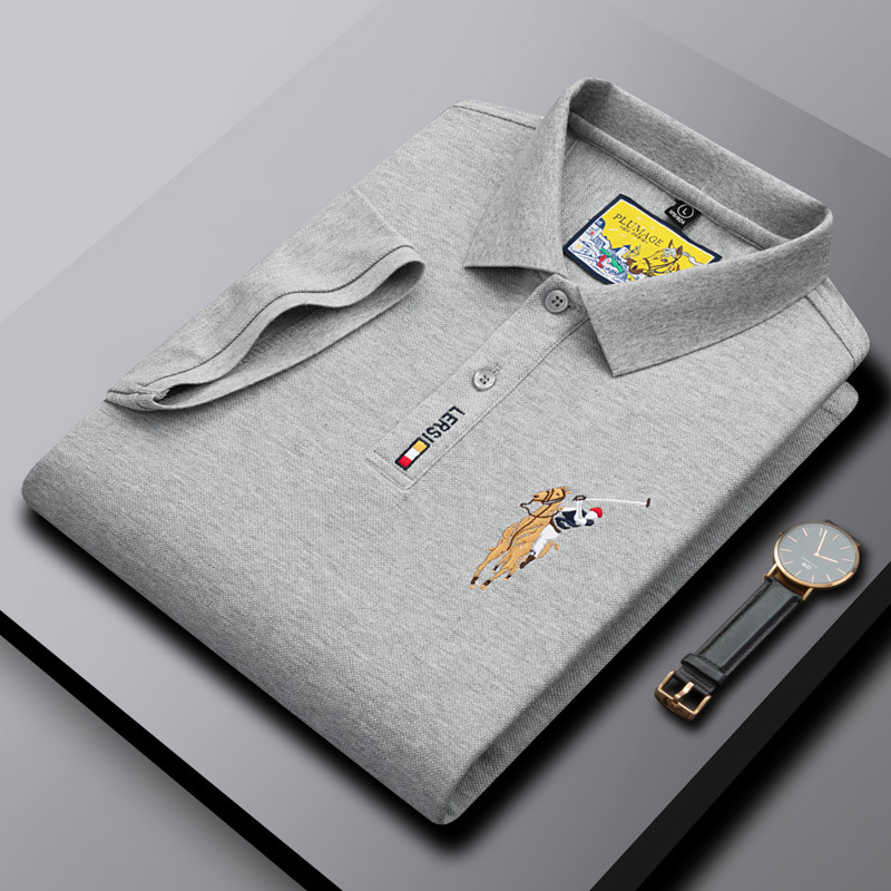 PAUL SUMMER 2024 POLO SHIRT MENS SUMMER CLASSIC EMBROIDERY CASUAL FASHION URBAN LAPEL SHORT SLEEVE SHIRT