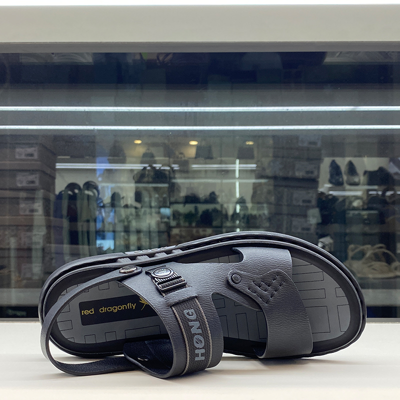 RED DRAGONFLY SANDALS MENS SHOES 2024 NEW LEATHER SANDALS DUAL-PURPOSE CASUAL BEACH SHOES MENS LX51838011W