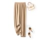 Heavy silk casual pants for women in summer silk stretch heavy crepe feet pants high waist slimming cigarette pants straight trousers