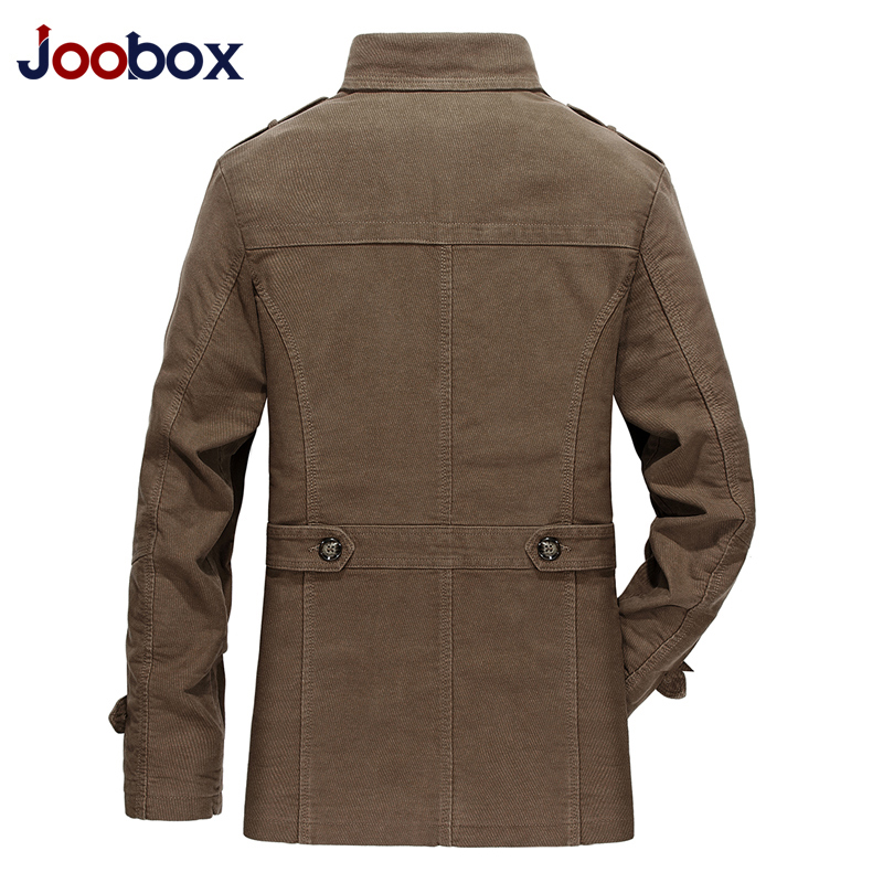 JOOBOX NEW MENS CASUAL FALL|WINTER SUIT COLLAR WINDBREAKER JACKET FASHION MIDI SLIM JACKET FOREIGN TRADE