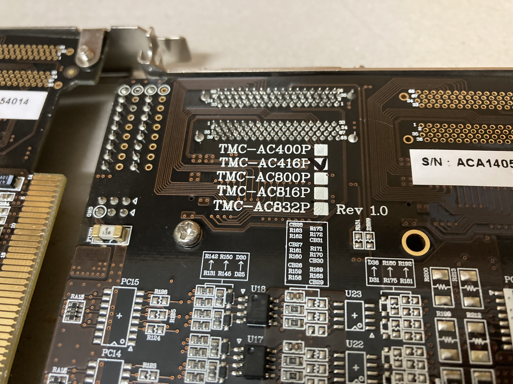 한국 ALPHAMOTION TMC-AC416P TMC-AE64DIO 데이터 수집 모션 제어 카드