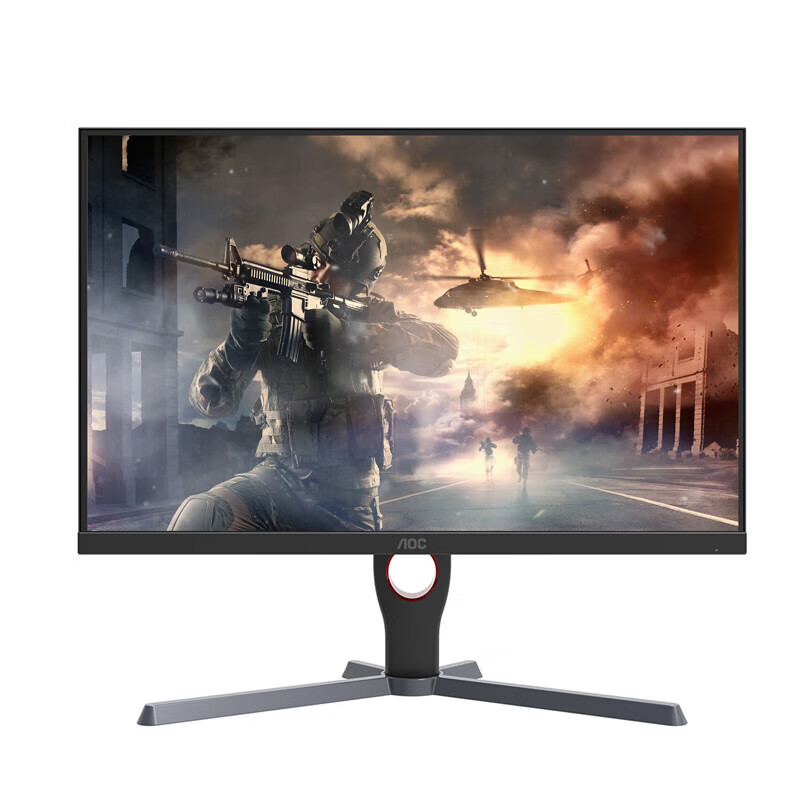 AOC 24G11E GAMING 24 INCH 180HZ MONITOR 1MS RESPONSE FAST IPS SMALL STEEL CANNON GAMING DISPLAY