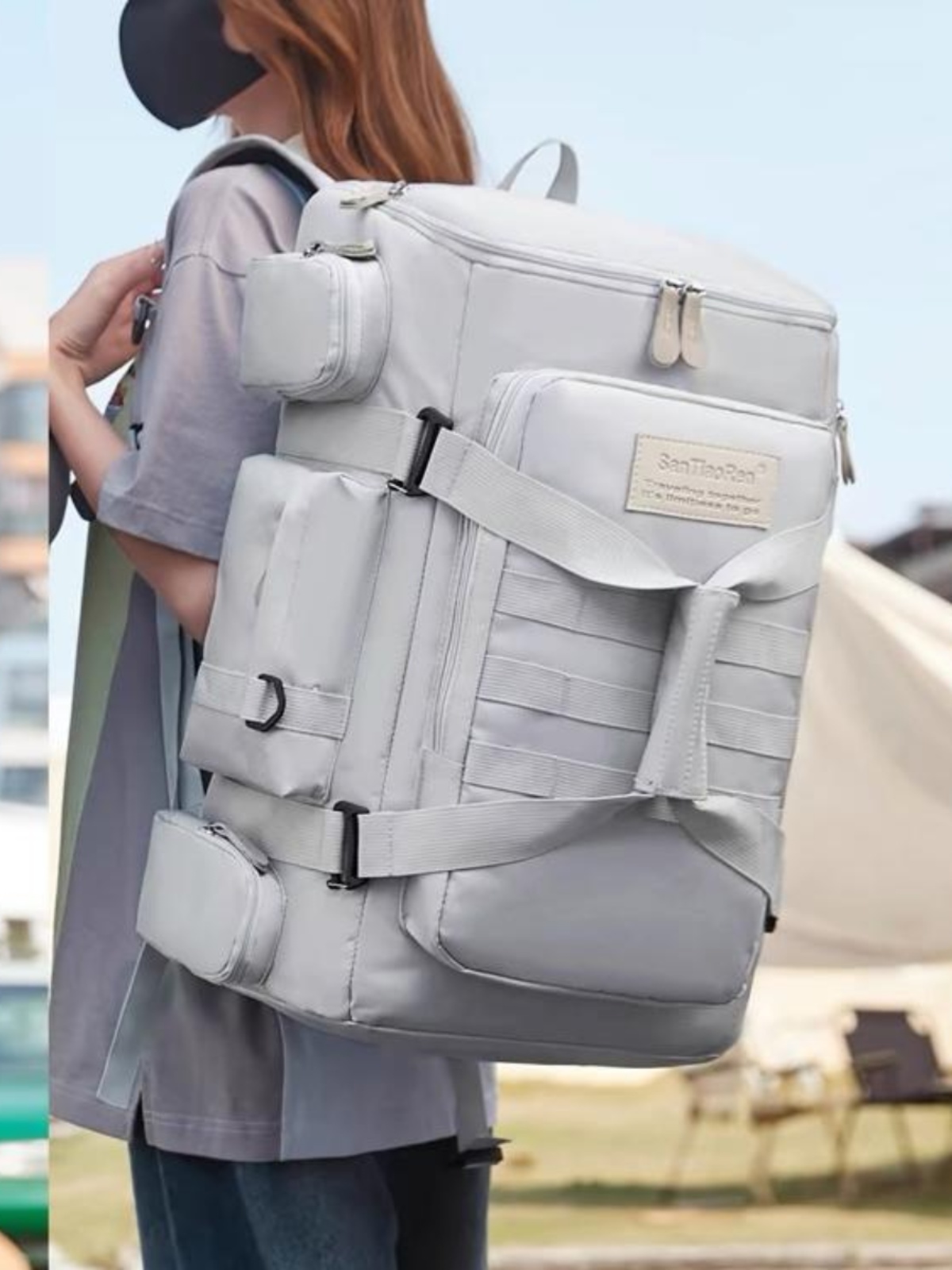 Outdoor Große Kapazität Reise Frauen Geschäftsreise Pendeln Gepäck Rucksack Für Männer Sport Fitness Tasche_voghion.com