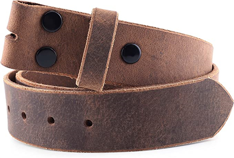 MADE IN THE USA GENUINE MENS 100% GENUINE LEATHER COW LEATHER BELT PANTS BELT BODY WITHOUT LEADER FREE MATCHING