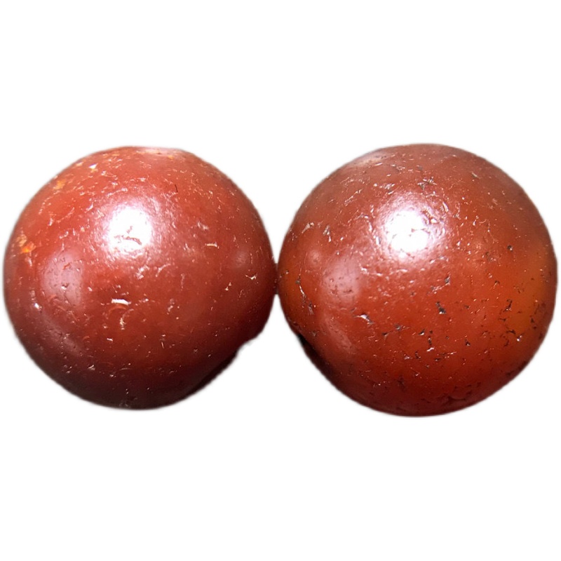 SPECIAL  TIBETAN ANCIENT FOLK CUSTOMS OLD-FASHIONED PULP WEATHERED AUSPICIOUS RED OLD AGATE BEADS BUDDHA BEADS A PAIR OF WAIST BEADS