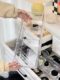 Drawer telescopic storage box cosmetics dressing table built-in separation box cosmetic brush lipstick classification storage rack