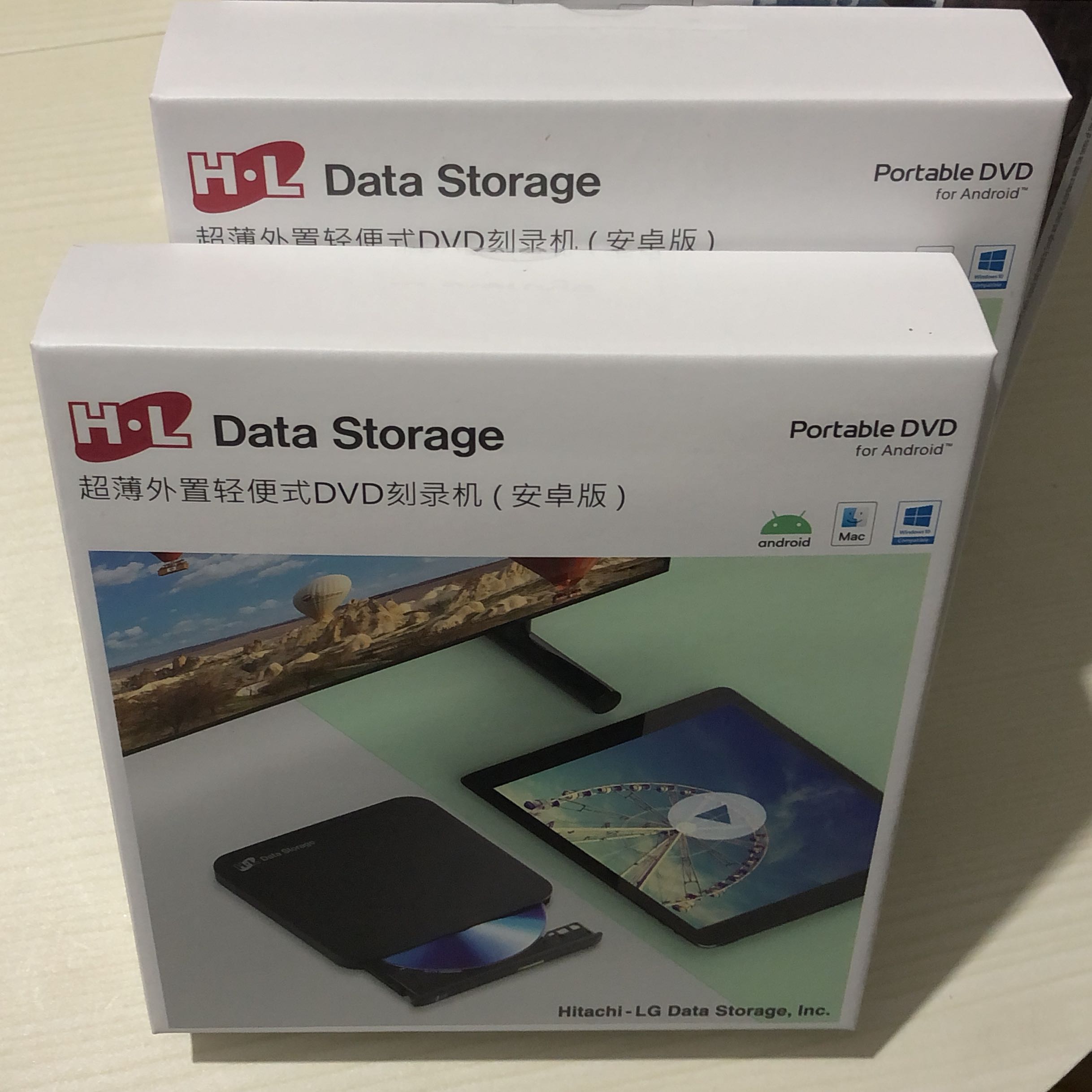 HL HITACHI LG 외부 GP96 안드로이드 DVD 버너 광학 드라이브 TYPE-C 및 TV 및 휴대폰에 연결된 USB 듀얼 인터페이스