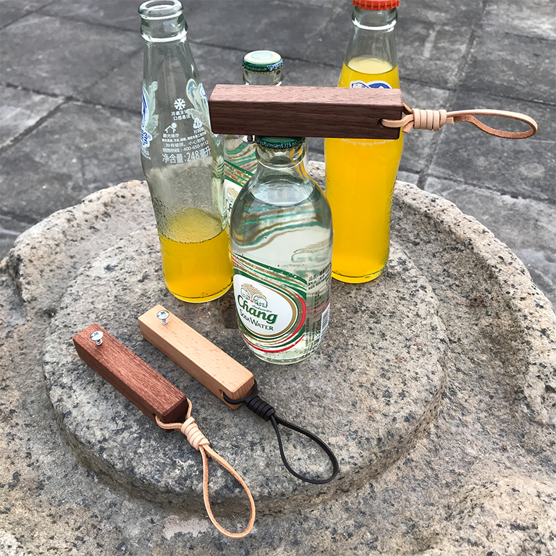HANDMADE BOTTLE OPENER SOLID WOOD CAP DRIVER DIY MAKING MATERIAL PACKAGE DIFFERENT AND INTERESTING GIFTS