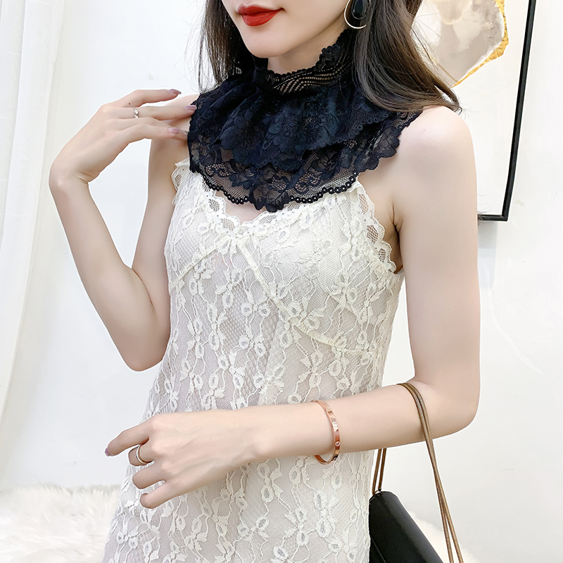 THE NEW VERSATILE STAND-UP COLLAR LACE LACE A FAKE COLLAR UNDERNEATH
