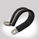304 stainless steel rubber strip pipe clamp clamp clamp clamp clamp R-type fixed tube card shock-resistant and wear-resistant cable card double rivet