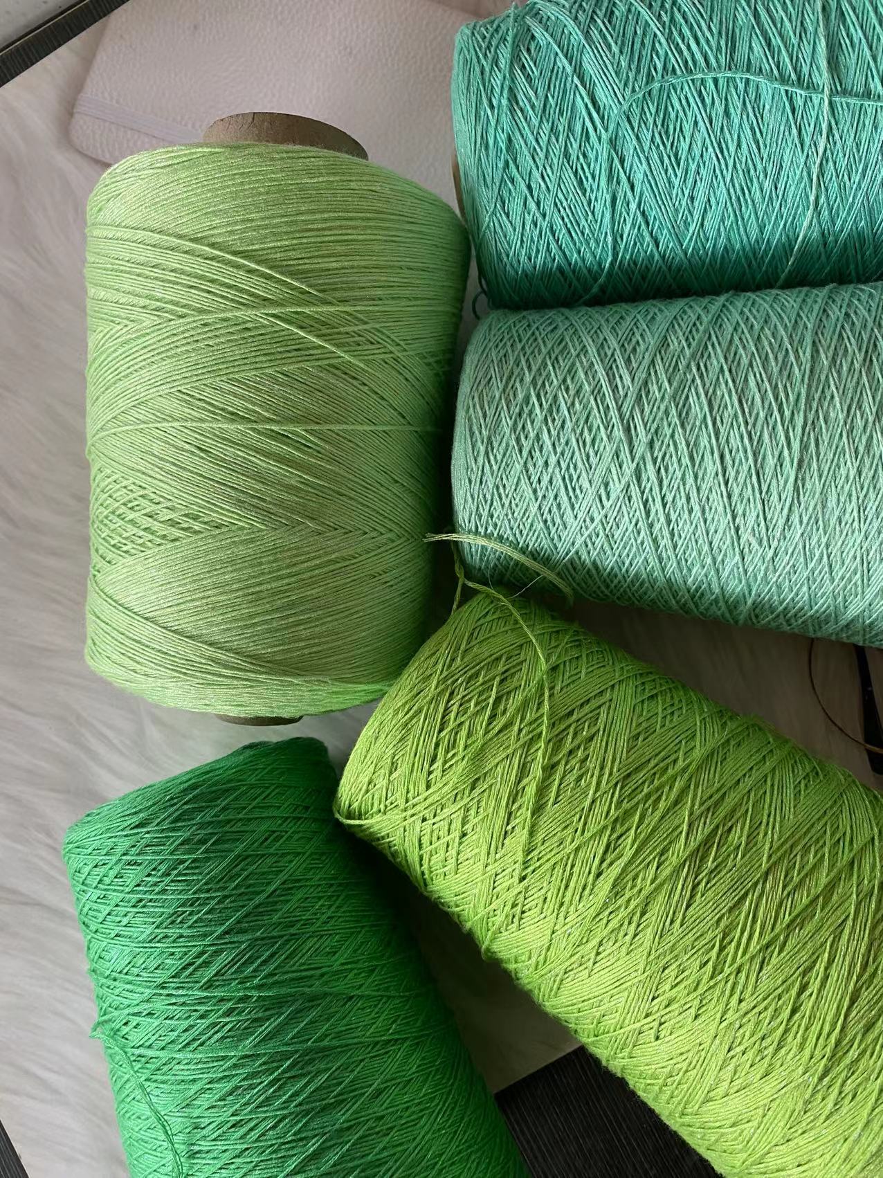 CUSTOMIZED COLOR LACE COTTON NO. 5 THICKNESS HALF A CATTY THE PRICE IS OVER 38 YUAN  AREA
