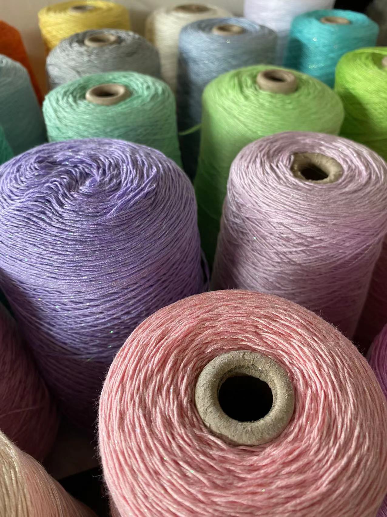 CUSTOMIZED COLOR LACE COTTON NO. 5 THICKNESS HALF A CATTY THE PRICE IS OVER 38 YUAN  AREA