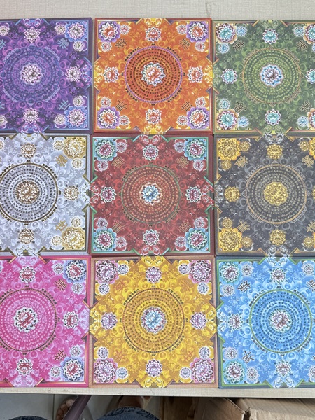 12×12，19×19愿界九色莲花纸文化用品手工折纸工艺不烫金 360张