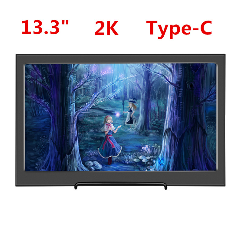 13.3인치 2K 모니터 TYPEC PS4|XBOX|스위치 HDMI 모니터 게임 MICRO USB5V