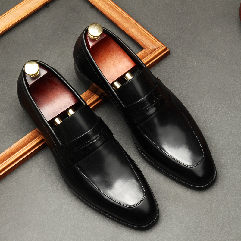 SPRING NEW LOAFERS TRENDY MENS SHOES CASUAL KOREAN VERSION BRITISH VERSATILE HANDSOME BUSINESS LEATHER SHOES YOUTH