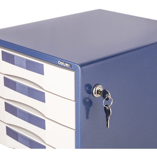 Deli 9703 Семи -слойный металлический файловый шкаф на рабочем столе с 7 -х архивным шкафом информации о офисе