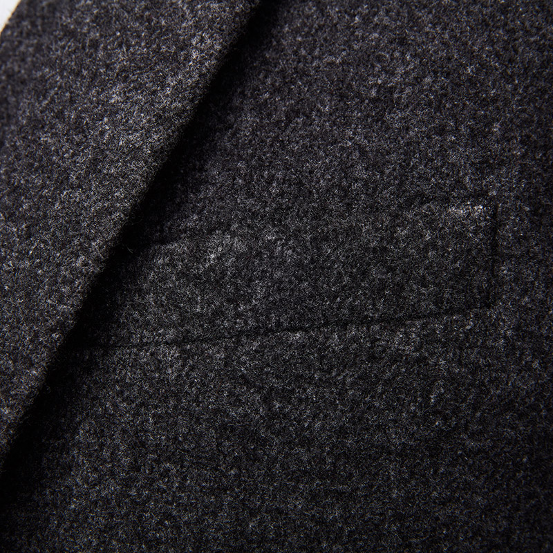 MENS BUSINESS CASUAL SOLID COLOR WOOLEN SUIT SET DRESS XZ103-96006 THREE-PIECE SET--P310