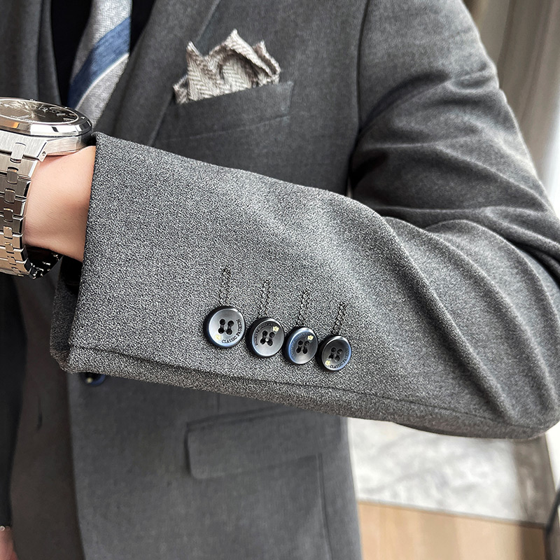 MENS BUSINESS SUIT WEDDING DRESS SUIT HANDSOME XZ103-189-P200 BLACK