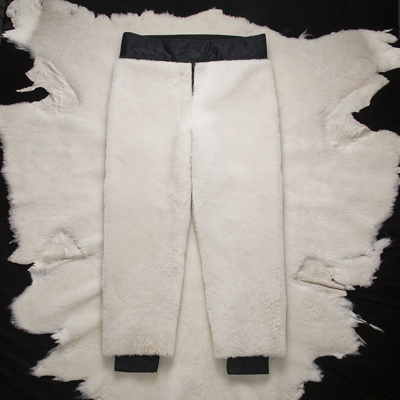 남성용 천연가죽바지 중노년남성용 양모 양가죽 모피 올인원 겨울 플러스 벨벳과 두툼함 방풍 오토바이