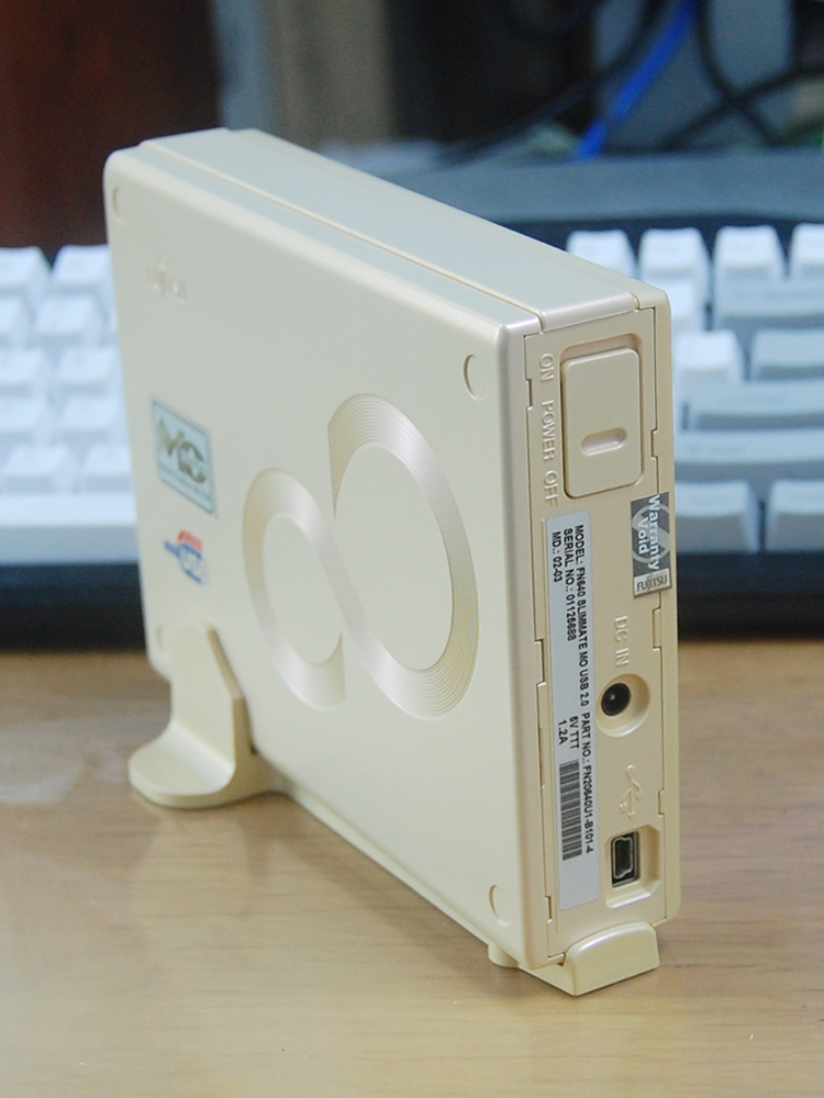 새로운 FUJITSU USB 외부 640M MO 광자기 디스크 버너 모바일 MO 광자기 디스크 드라이브