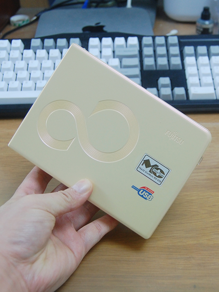 새로운 FUJITSU USB 외부 640M MO 광자기 디스크 버너 모바일 MO 광자기 디스크 드라이브