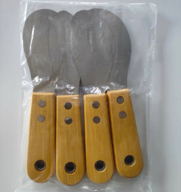 Exterior wall scraper rubber scraper artifact Doors and windows glass curtain wall structure glue trimming stainless steel scraper ceramic tile seam tool