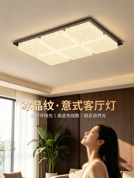 意式极简客厅主灯轻奢高级感卧室吸顶灯中山灯具全屋2026新款293F