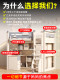 Cherry wood elevated bed sheets upper floor empty desk wardrobe children's upper and lower beds full solid wood high and low bed bunk bed