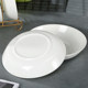Jingdezhen bone porcelain plate dish dish home pure white ceramic tableware rice plate soup plate deep plate dish dish 8 inches