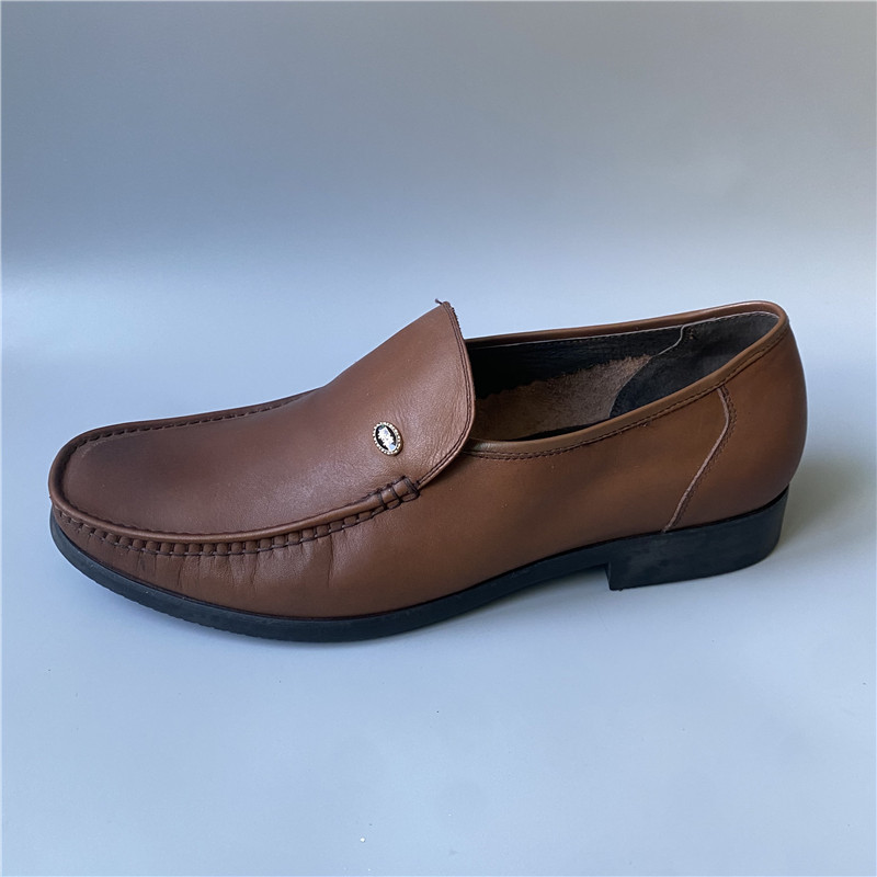 43 SIZE 44 MULINSEN MENS SHOES LEATHER COMFORTABLE DURABLE SOFT SOLE SLIP-ON LOW HEEL MENS LEATHER SHOES