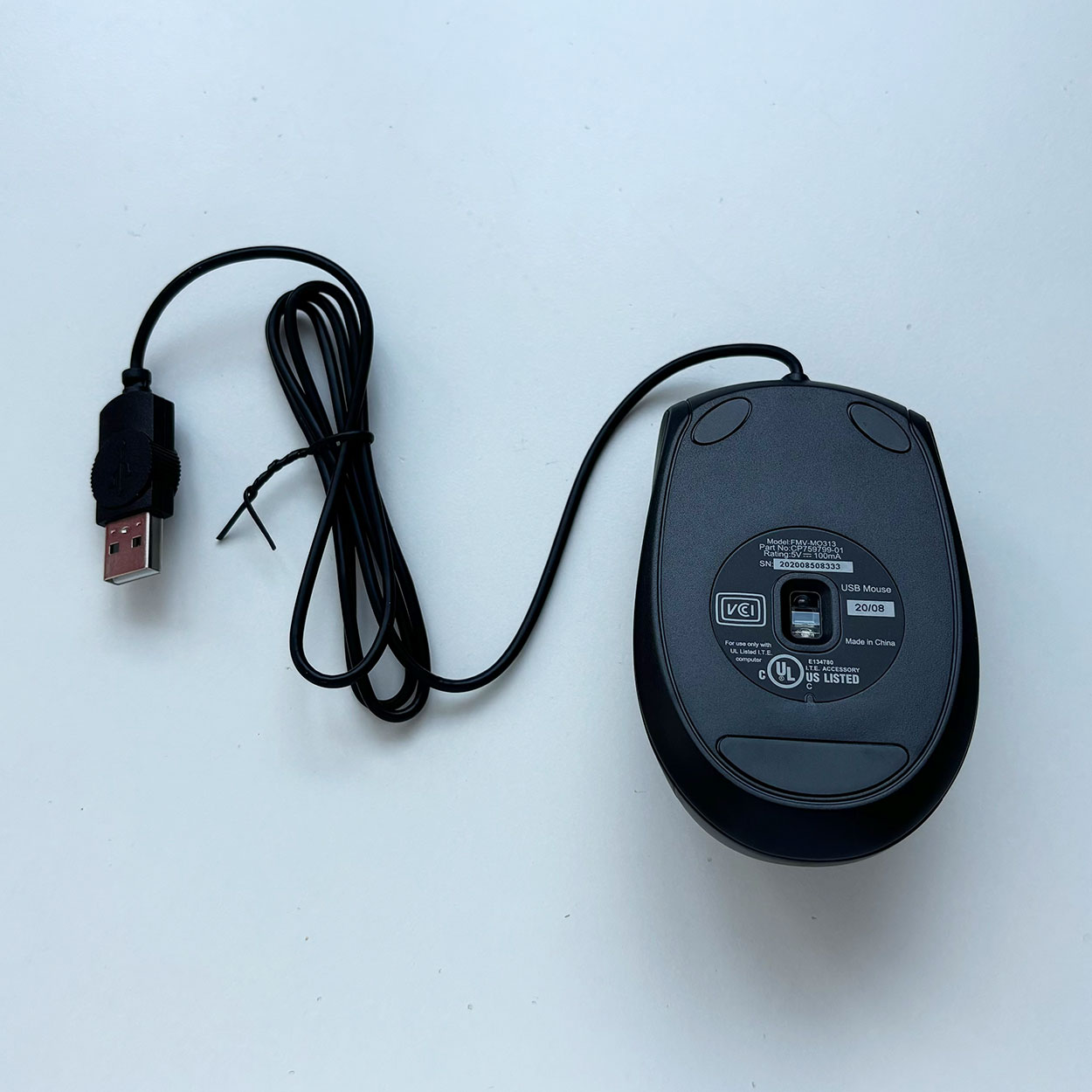 90CM 단기 FUJITSU 광학 5키 1000 DPI 사무실 학습 노트북 마우스 FMV-MO313