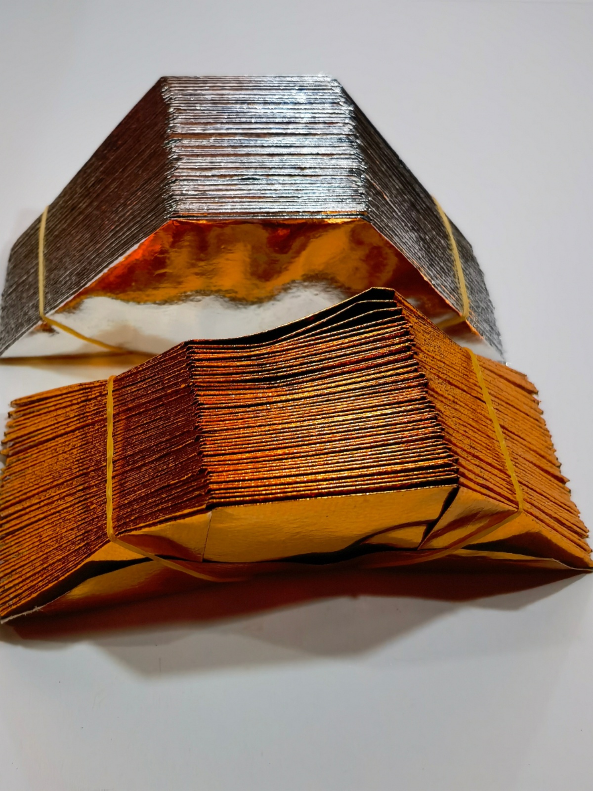 금은 주괴 반제품 금은 500 사양 11X4CM 종교 청명 공급 약간 훈제 종이