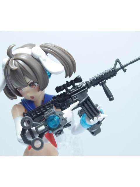 Japan imported miniature creative mini handheld hand Q model 1/12 proportional weapon model m4 hand Q weapon machine girl