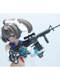 Japan imported miniature creative mini handheld hand Q model 1/12 proportional weapon model m4 hand Q weapon machine girl