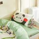 I love the three-piece set of all cotton pure cotton in the dormitory bed, a complete set of quilt sheets and quilt covers, dormitory six-piece set