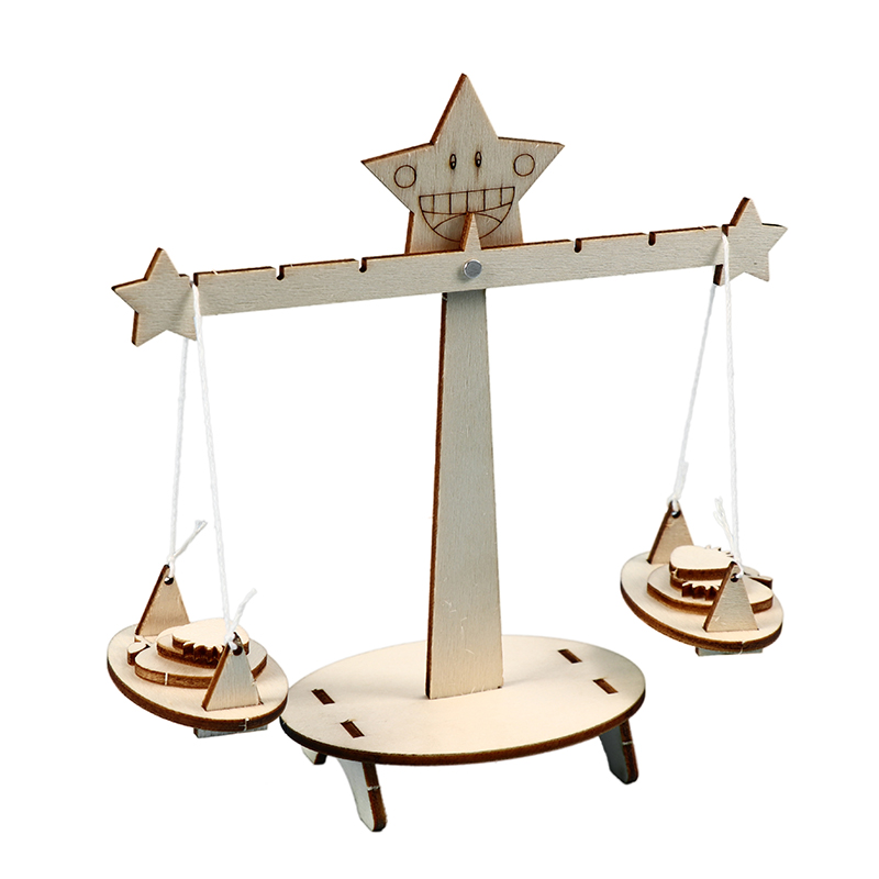 초등 및 중등 학교 학생들은 어린이 과학 및 교육 모델 실험 재료 패키지 DIY 기술 소규모 생산을 위해 소규모 저울을 손으로 조립합니다