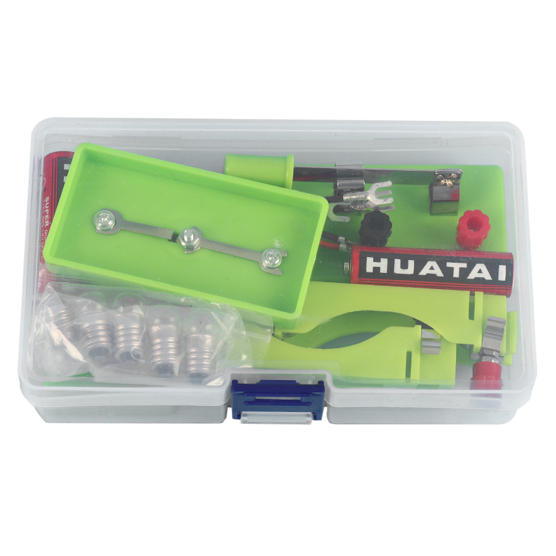 초등학교 과학 실험 상자 물리학 및 전기 장비 시리즈 및 병렬 전구 수제 회로 과학 기술 실험 생산 세트