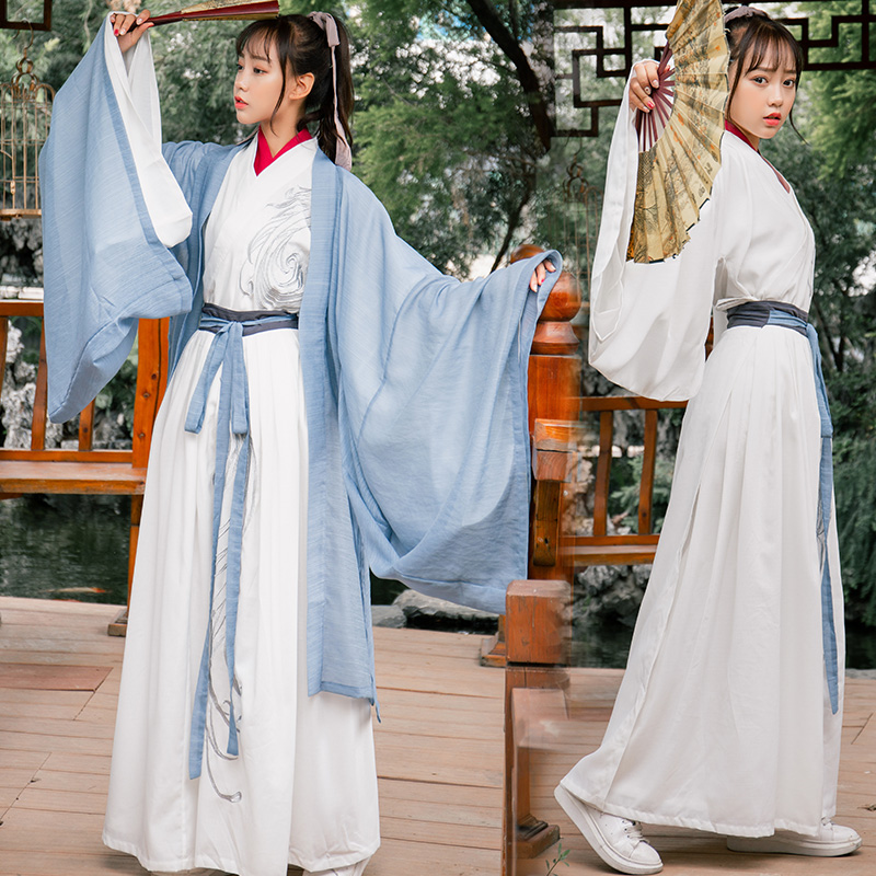 HANFU RENTAL: REVERSE WATER COLD WEI AND JIN STYLE MALE AND FEMALE COUPLES ANCIENT STYLE GAMES OPENING CEREMONY ENTRANCE PERFORMANCE COSTUME RENTAL
