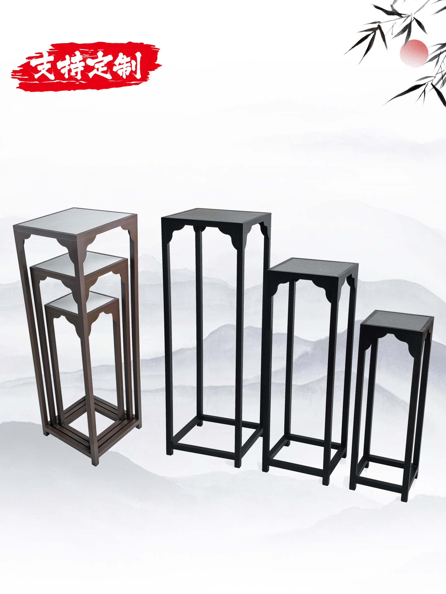 Подставка для цветов из алюминиевого сплава Habitat, подставка для цветочных горшков во внутреннем дворе, подставка для цветов, подставка для цветов в гостиной от пола до потолка, диван на боковом балконе, подставка для цветов Изображение 1