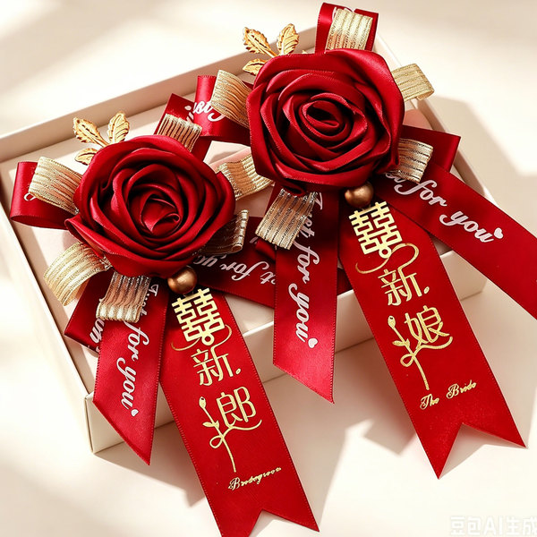 结婚胸花新郎新娘婚礼全套家人伴郎伴娘迎宾仿真襟花送亲婚庆用品