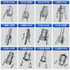 Stainless steel quick joint inner and outer wire wrench type water pipe movable connection DA DF DE type thread snap type 1 inch 2 inch