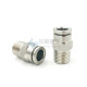304/316 stainless steel direct quick plug terminal joint external thread quick plug hose trachea quick plug hose PC8-02